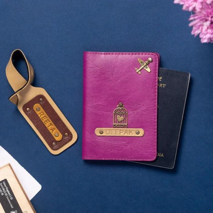 Premium Passport Cover And Luggage Tag Combo - Image 2